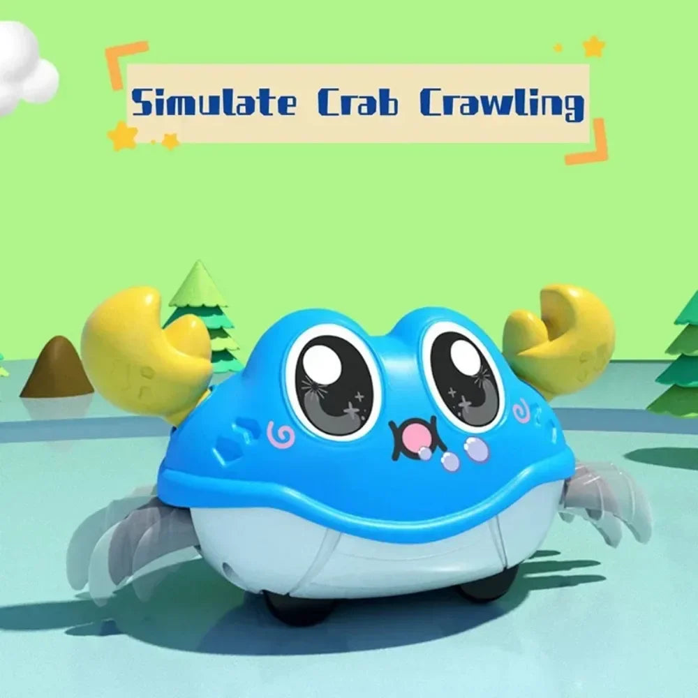 Brinquedo de caranguejo engatinhando para bebês, brinquedo sensorial para bebês que está aprendendo a engatinhar…