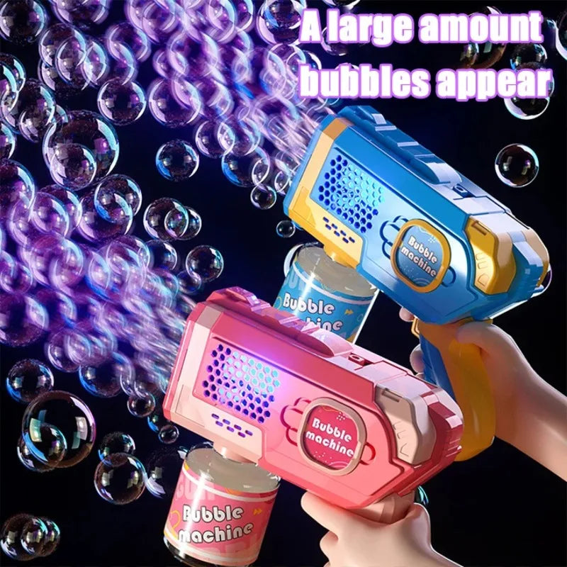 Máquina de Bolhas de Sabão Elétrica - Pistola de Bolhas Automática