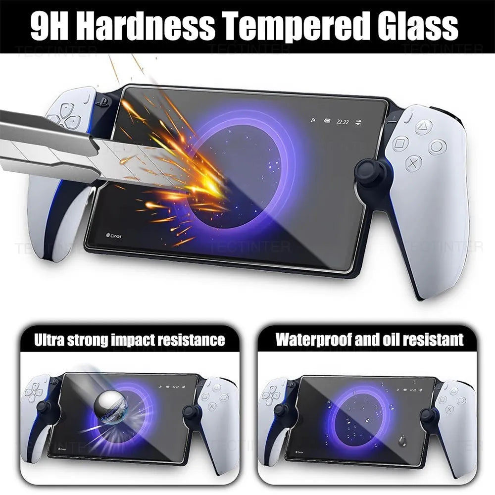 2 Pack Screen Protector Protective Film for Sony PlayStation PS5 Portal Handheld Anti-Scratch Tempered Glass Gaming Accessories