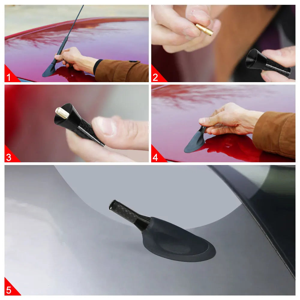 Antena de rádio automotiva de 3,5 cm para Peugeot, Fiat, Suzuki e outros veículos.