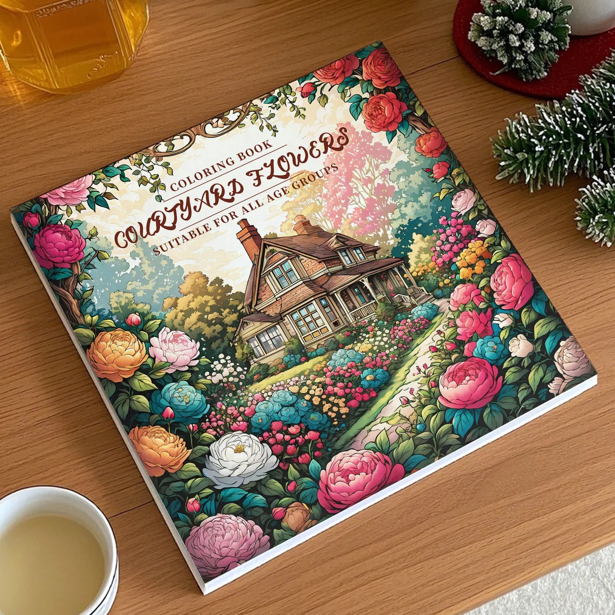 Malbuch Gartenblumen für Erwachsene – Süße, gemütliche Alltagsaktivitäten zur entspannenden Weiterbildung und zum Zeichnen für Kinder