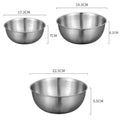 Set aus 1 bis 3 Edelstahl-Schüsseln mit Skala zum Kochen, Backen und Aufbewahren von Lebensmitteln…