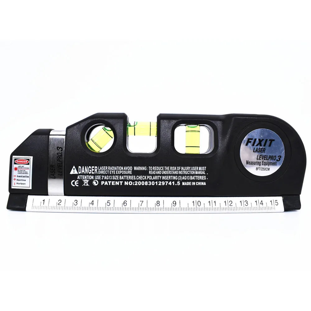 Laser Levels 4 in 1 Cross Projects Vertical Horizontal Lasers Ruler Adjusted Accurate 2 Lines with Tripod Optical Instruments
