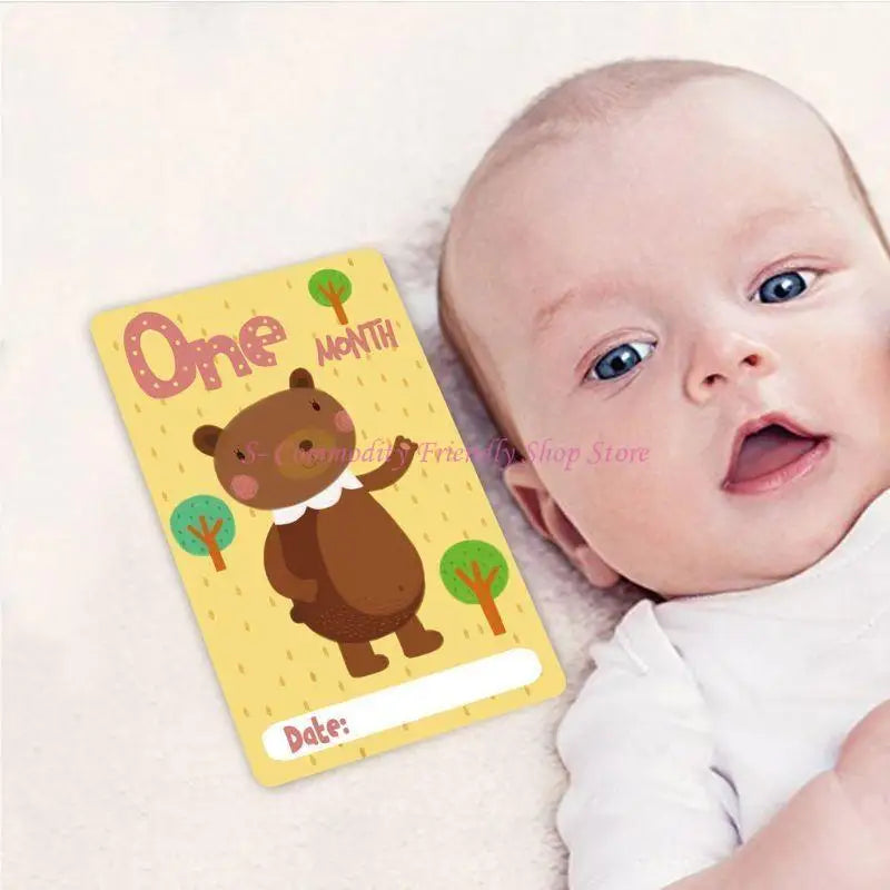 85AE Papel para Exibição de Fotos Criativas DIY para Bebês de 0 a 12 Meses