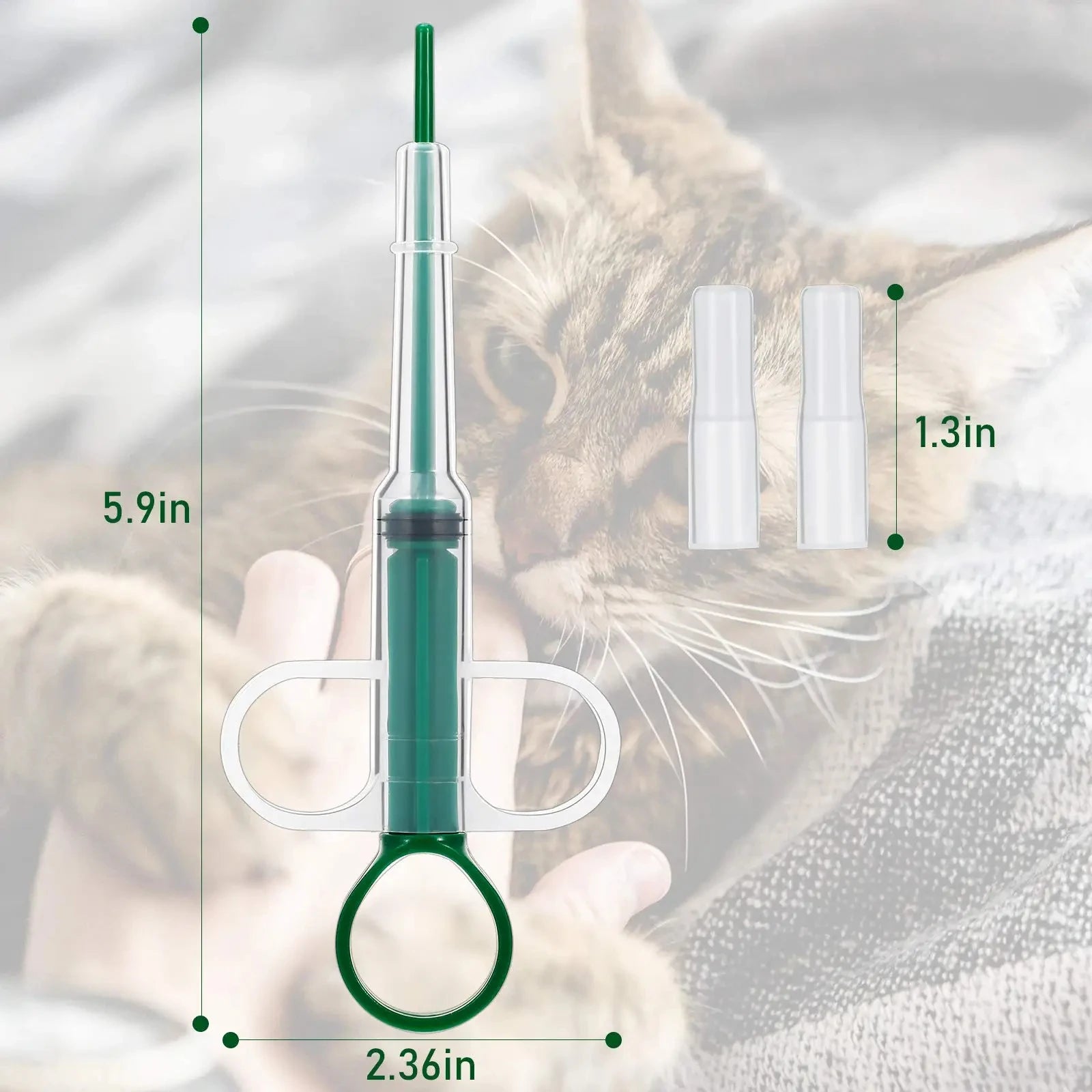 Dispensador de medicamentos para animais de estimação, bastão de alimentação por pressão para cães e gatos