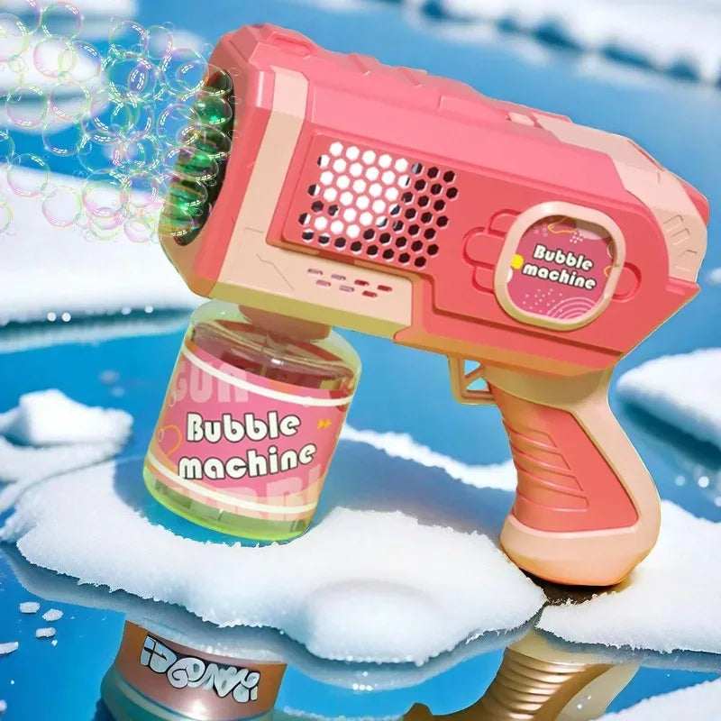 Máquina de Bolhas de Sabão Elétrica - Pistola de Bolhas Automática