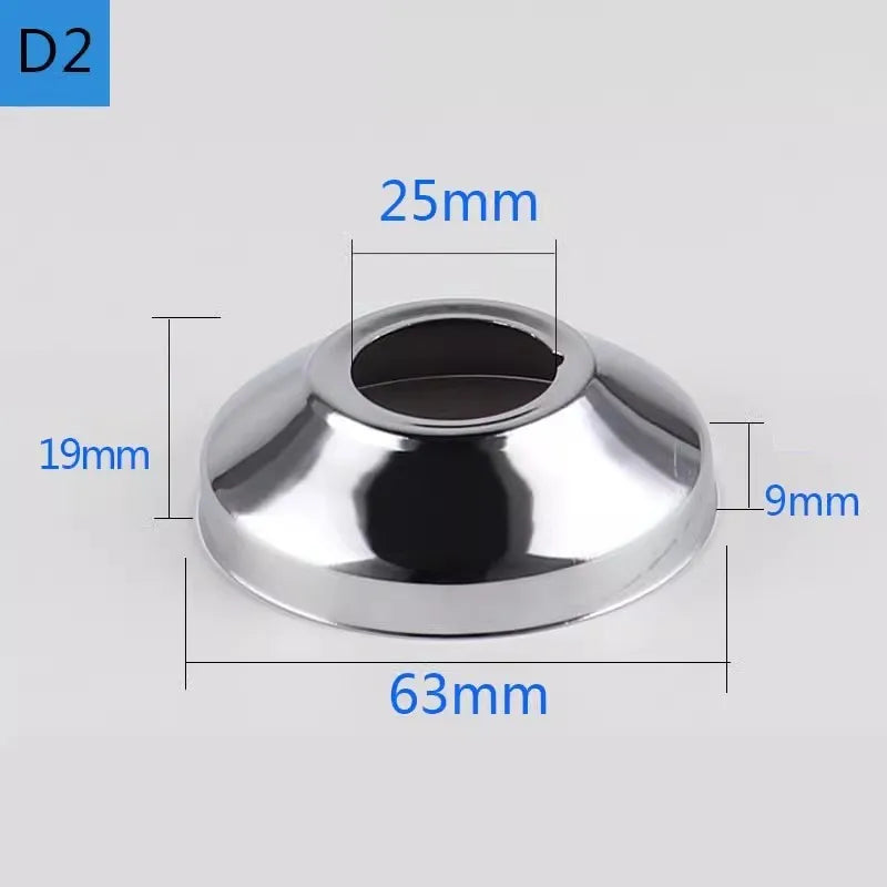 Conector de tubo de água em aço inoxidável (2 peças) 1/2" 3/4" 1" para torneira decorativa