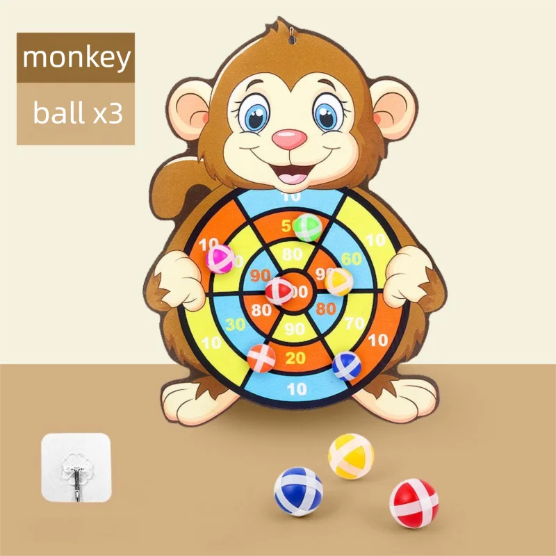 Jogo educativo de dardos, brinquedo para bebês, bola pegajosa, jogo de dardos para atividades internas…