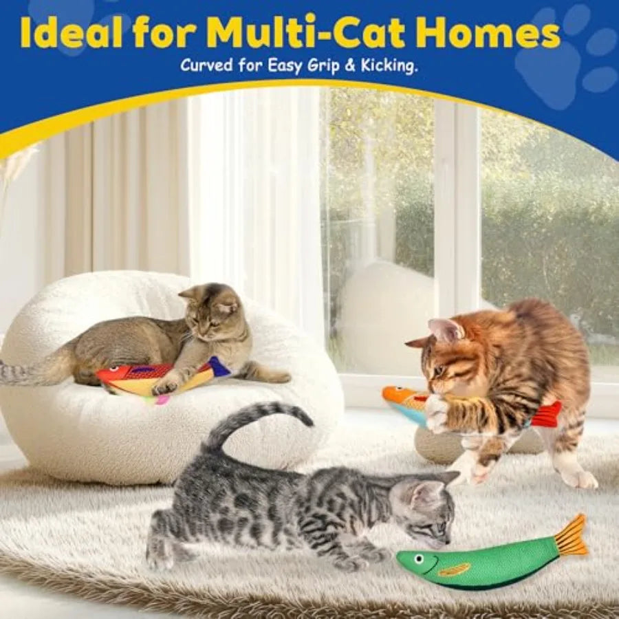 Brinquedos para Gatos com Catnip, Macios e Duráveis, com Chocalho