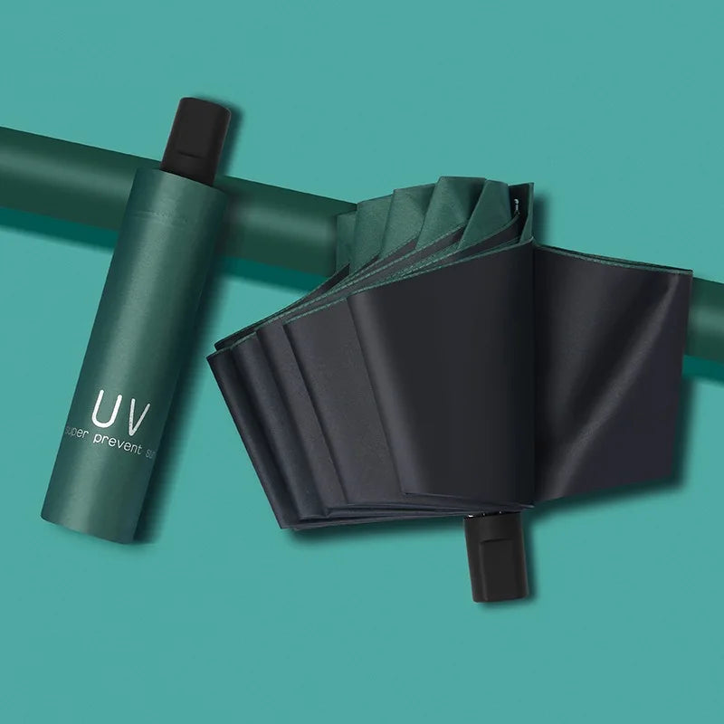 Tragbarer faltbarer Mini-Sonnenschirm mit UV-Schutz 50+