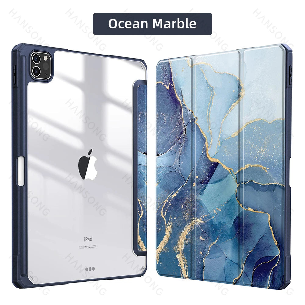 Capa para iPad compatível com iPad Air 11, 13, M3, M4, A16, 2026, Air 4/5/6ª geração e iPad Pro 11