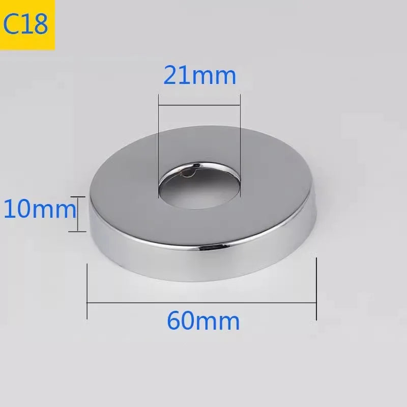 Conector de tubo de água em aço inoxidável (2 peças) 1/2" 3/4" 1" para torneira decorativa