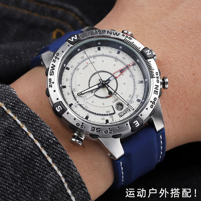 Para Timex E-tide Compass T2N720 T2N721 TW2T76300 Masculino à prova d'água macio
