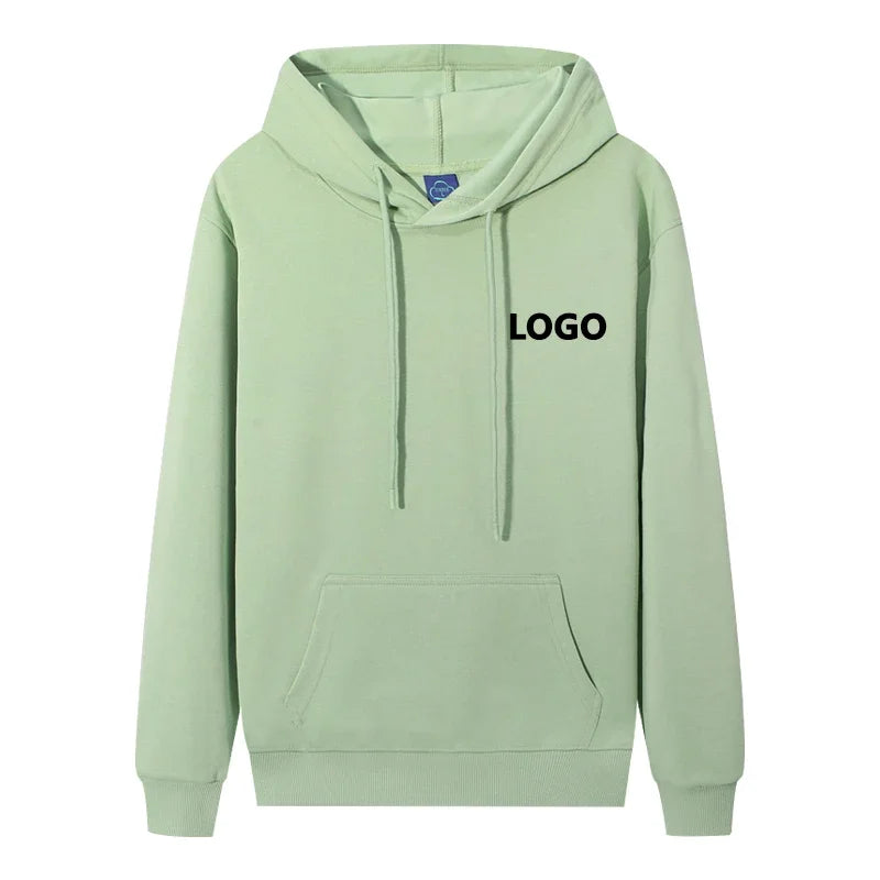 Moletom com capuz personalizado 60% algodão, estilo masculino, manga comprida, feminino…