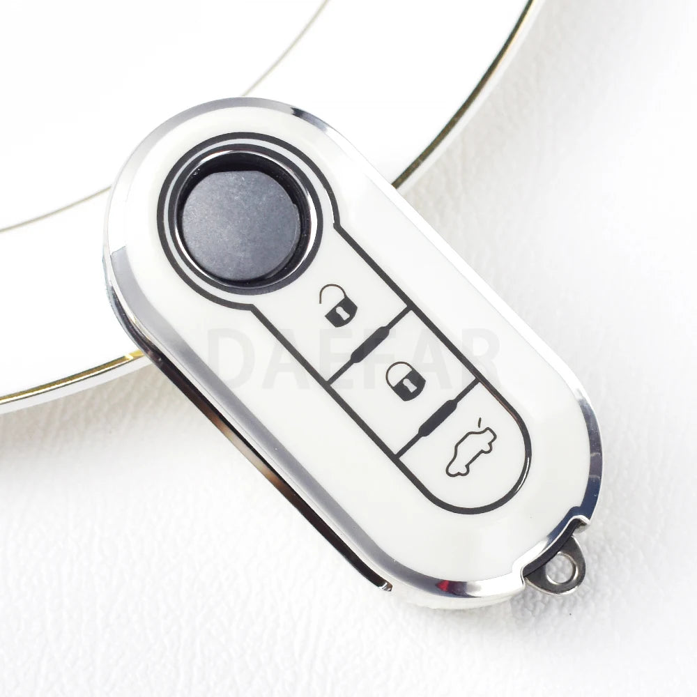 Capa de chave de carro em TPU para Fiat 500 ucato Panda 500L Punto Lancia Musa