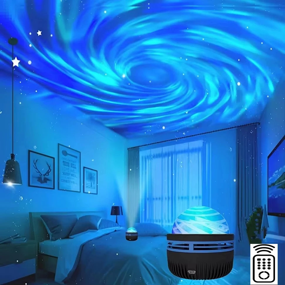 Projetor de luz LED Galaxy, projetor de céu estrelado colorido para quarto, luz noturna