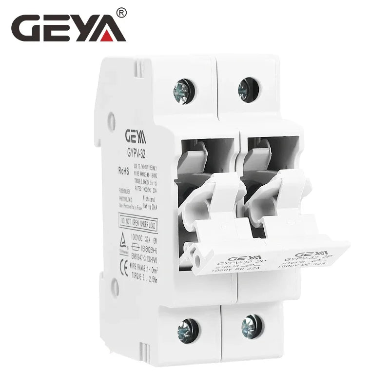 GEYA GYPV-32 2P Paralelo Porta-fusível CC 10*38mm Alta Tensão Solar PV 1