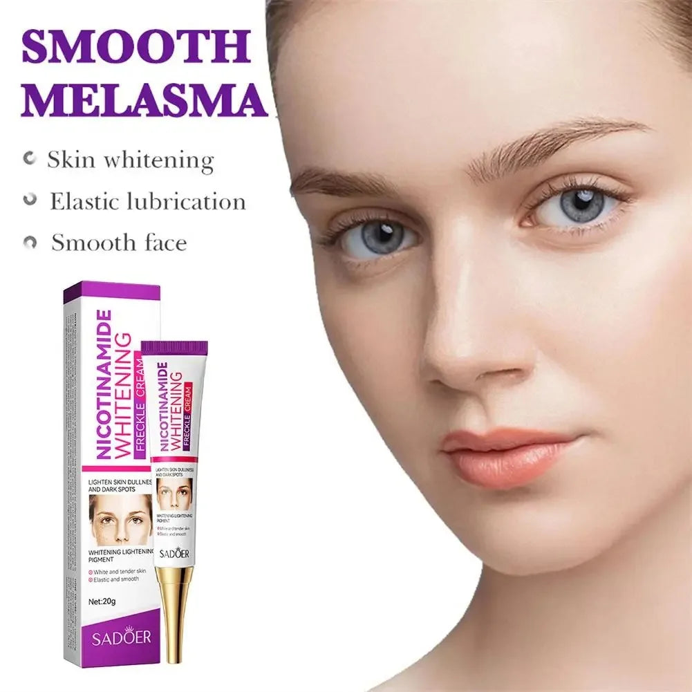 Creme Clareador Facial e Removedor de Sardas com Nicotinamida e Clareador