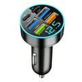 Carregador USB para carro de 250 W com carregamento rápido PD QC3.0 e USB-C para celular
