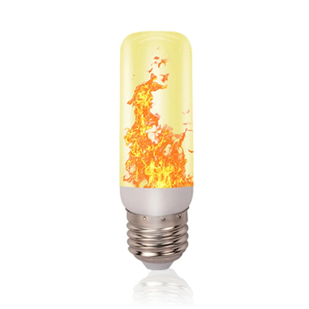 Lâmpada LED com efeito de chama cintilante, simulando fogo aceso, soquete E27/E26.