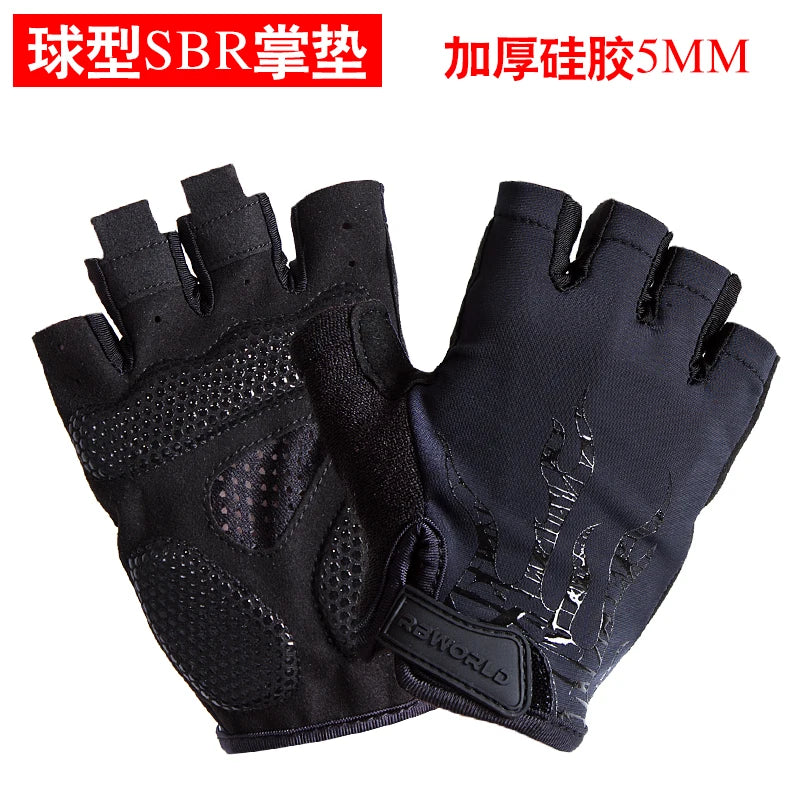 Luvas de ciclismo MTB Motocross masculinas de meio dedo Luvas