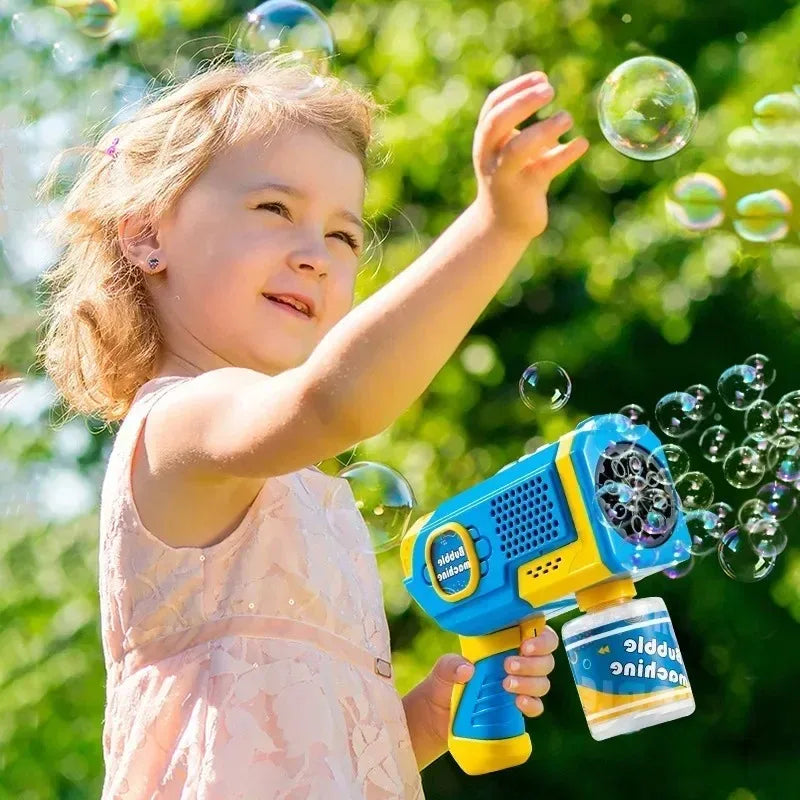 Máquina de Bolhas de Sabão Elétrica - Pistola de Bolhas Automática