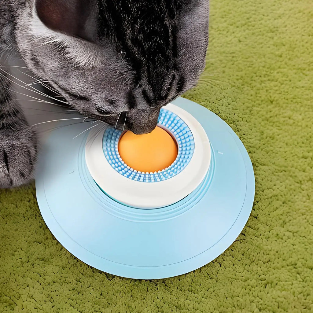 Brinquedo interativo Pets Lick Toys para cães, alimentador lento e dispensador de ração.