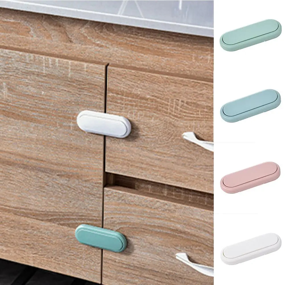Children Security Protector Baby Safety Locks Plastic Solid Color Slot Locks Straps Multipurpose Protection Equipment