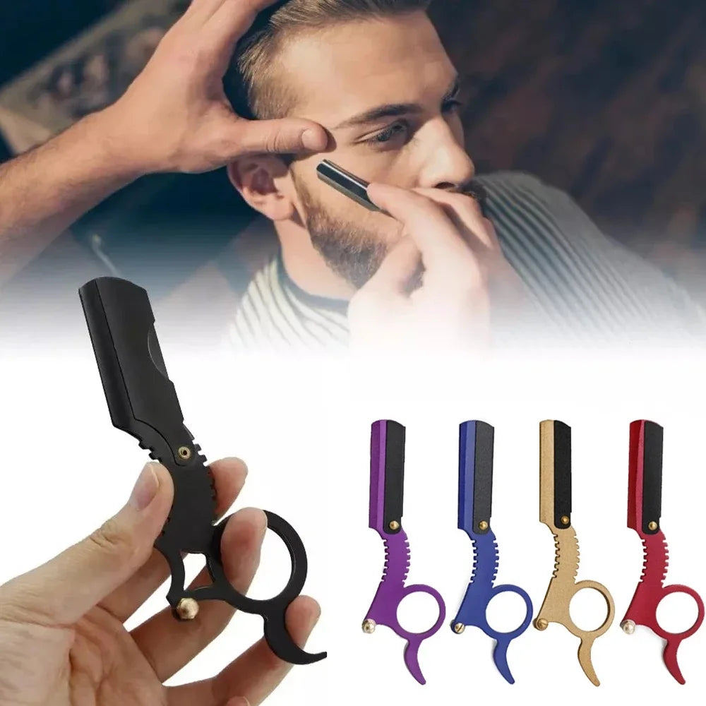 Navalha manual para barbear, aparar cabelo, barba e sobrancelhas…