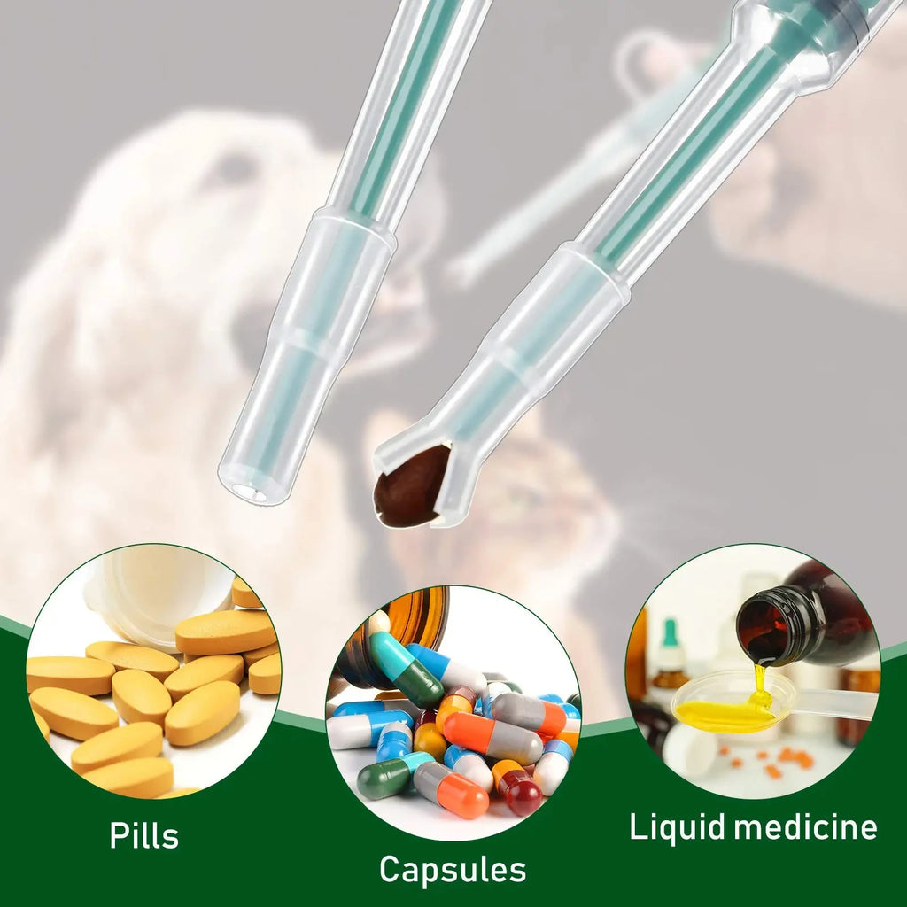 Dispensador de medicamentos para animais de estimação, bastão de alimentação por pressão para cães e gatos