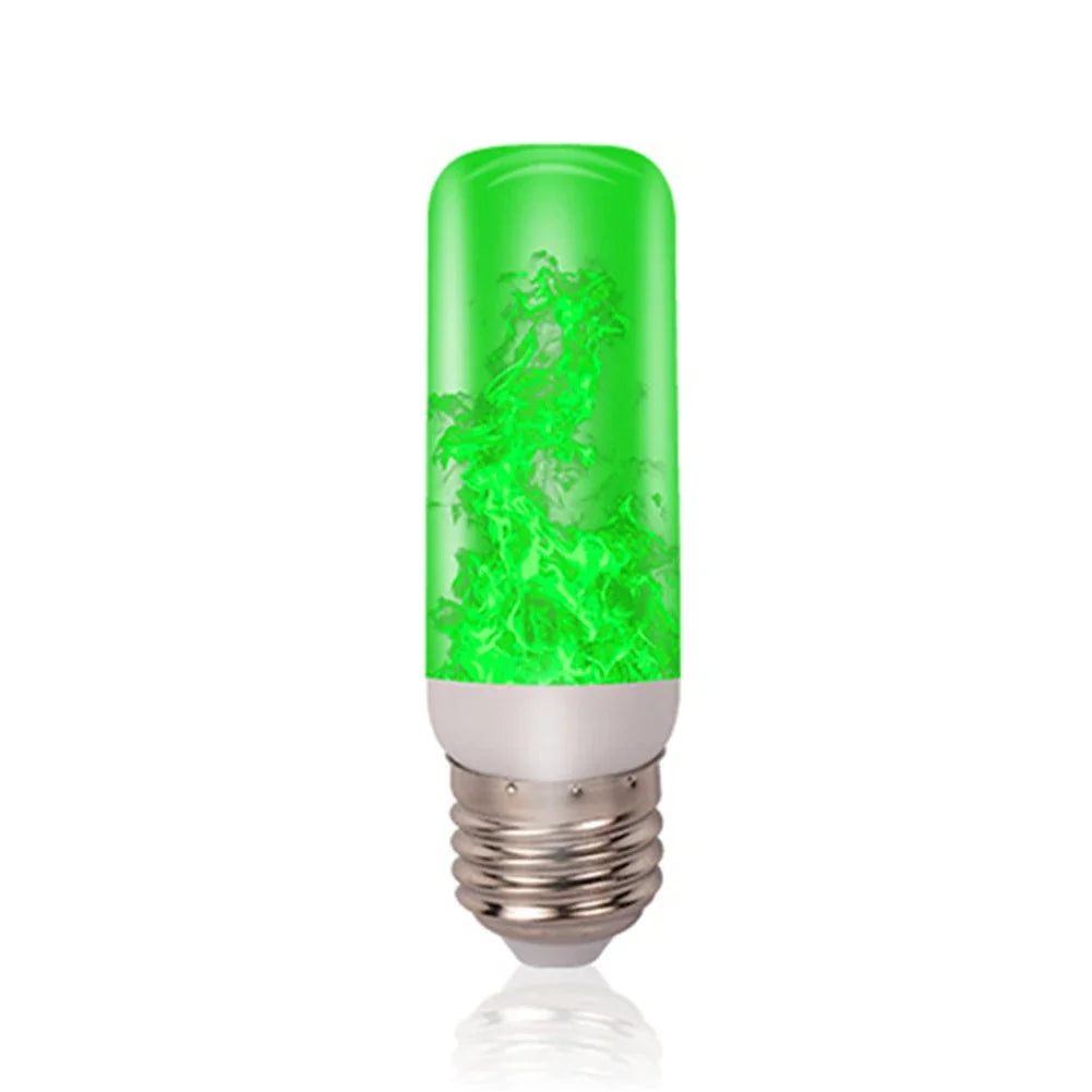Lâmpada LED com efeito de chama cintilante, simulando fogo aceso, soquete E27/E26.