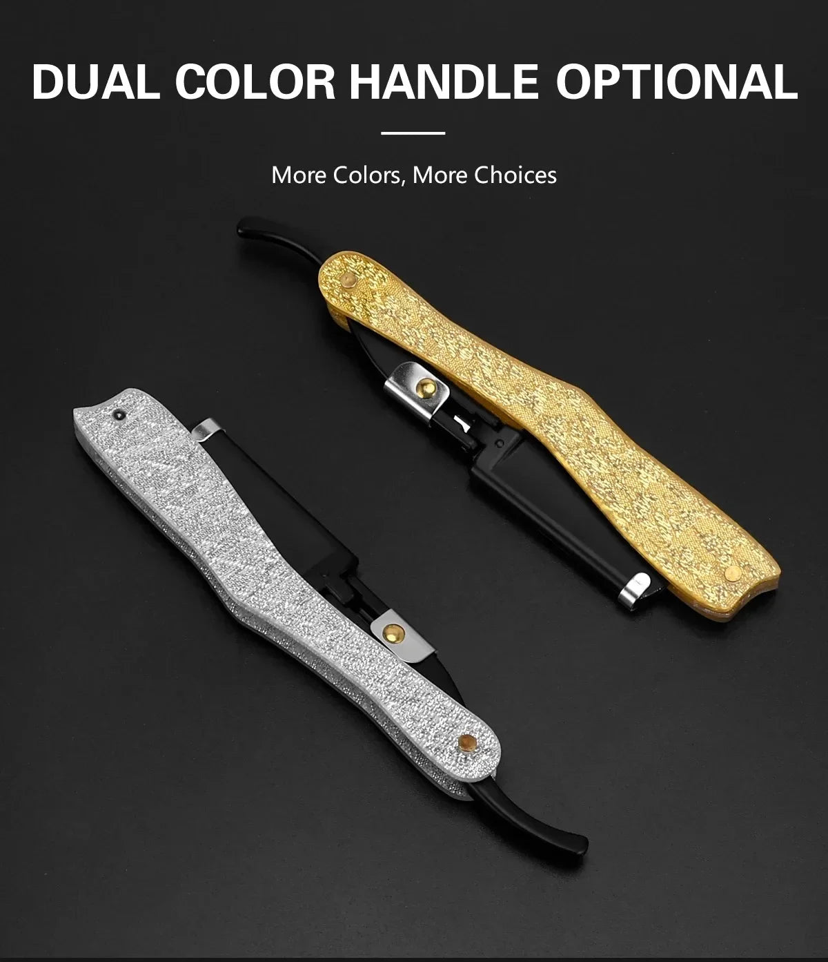 Navalha de barbear masculina, dobrável, para um barbear preciso e rente…