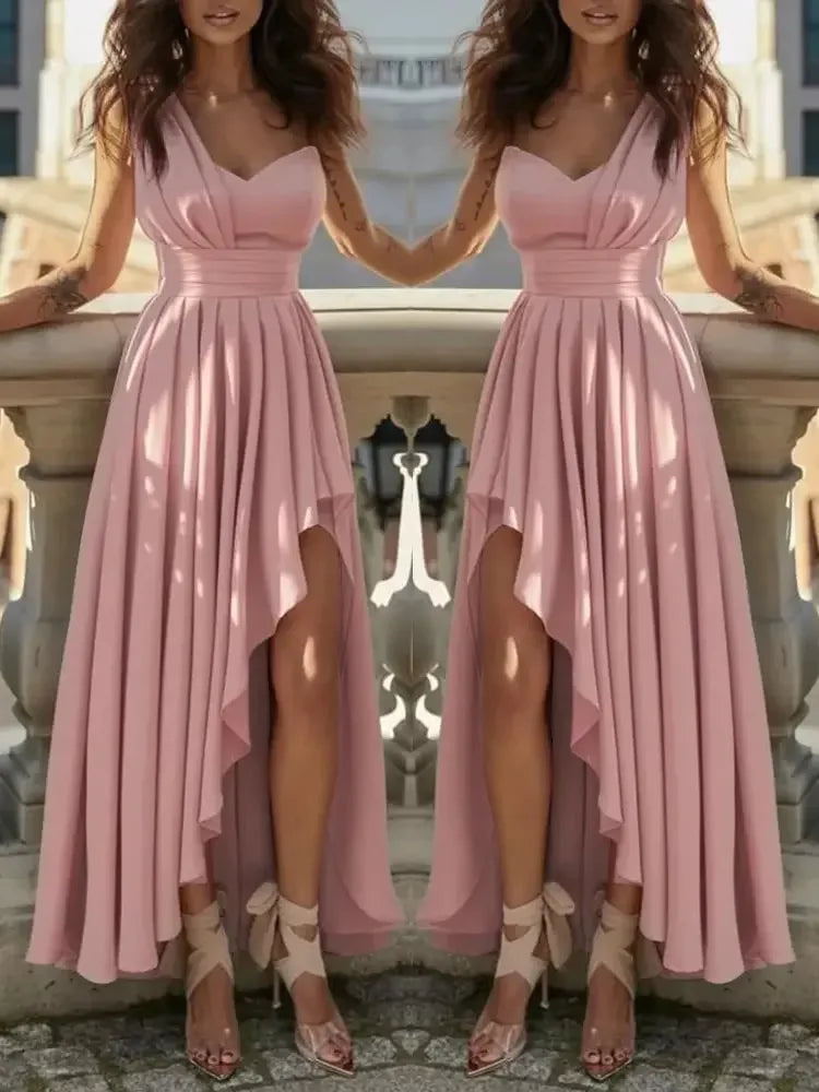Vestidos de noite femininos, sexy e elegantes, vermelhos, para coquetéis e galas.
