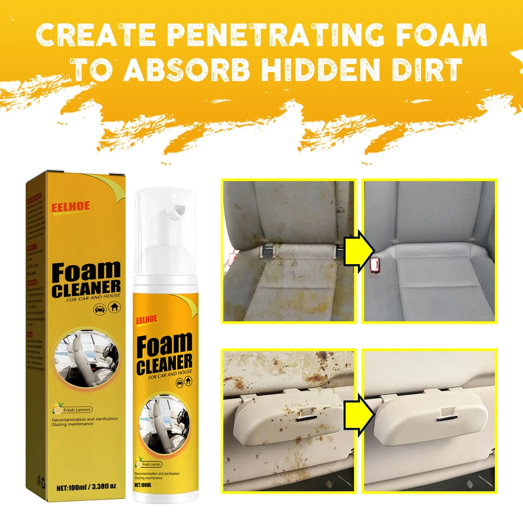 Limpador multiuso em espuma de 30ml para carros, produtos de limpeza automotiva…