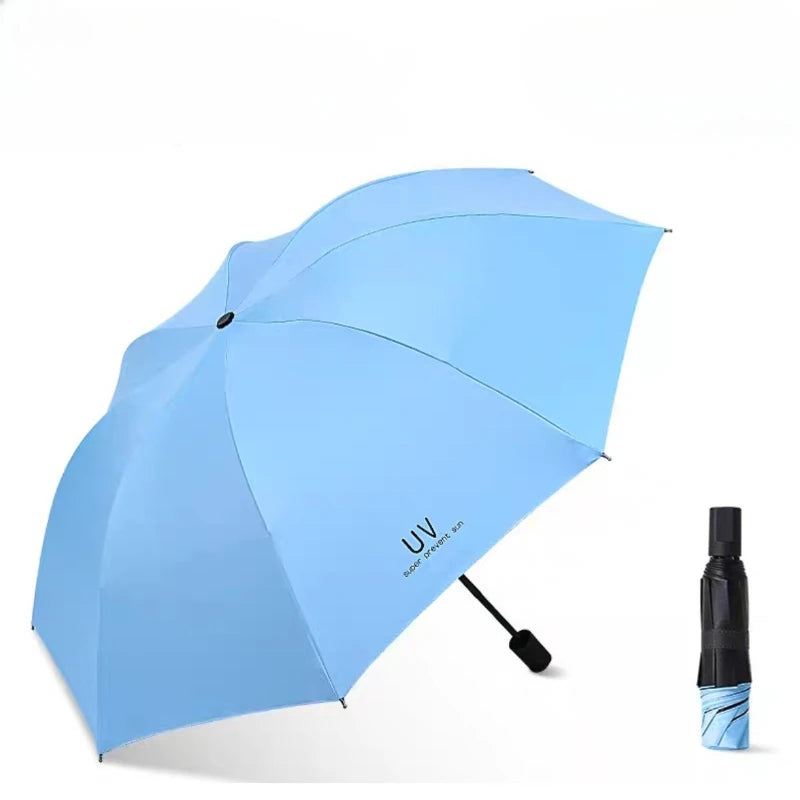 Guarda-sol dobrável mini portátil com proteção UV 50+