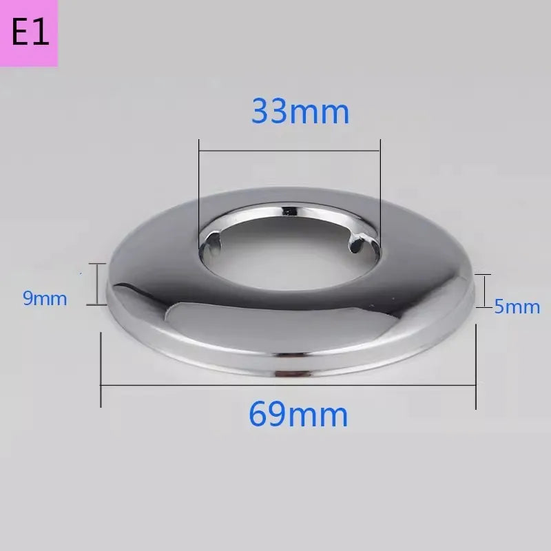 Conector de tubo de água em aço inoxidável (2 peças) 1/2" 3/4" 1" para torneira decorativa