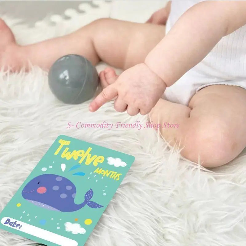 85AE Papel para Exibição de Fotos Criativas DIY para Bebês de 0 a 12 Meses