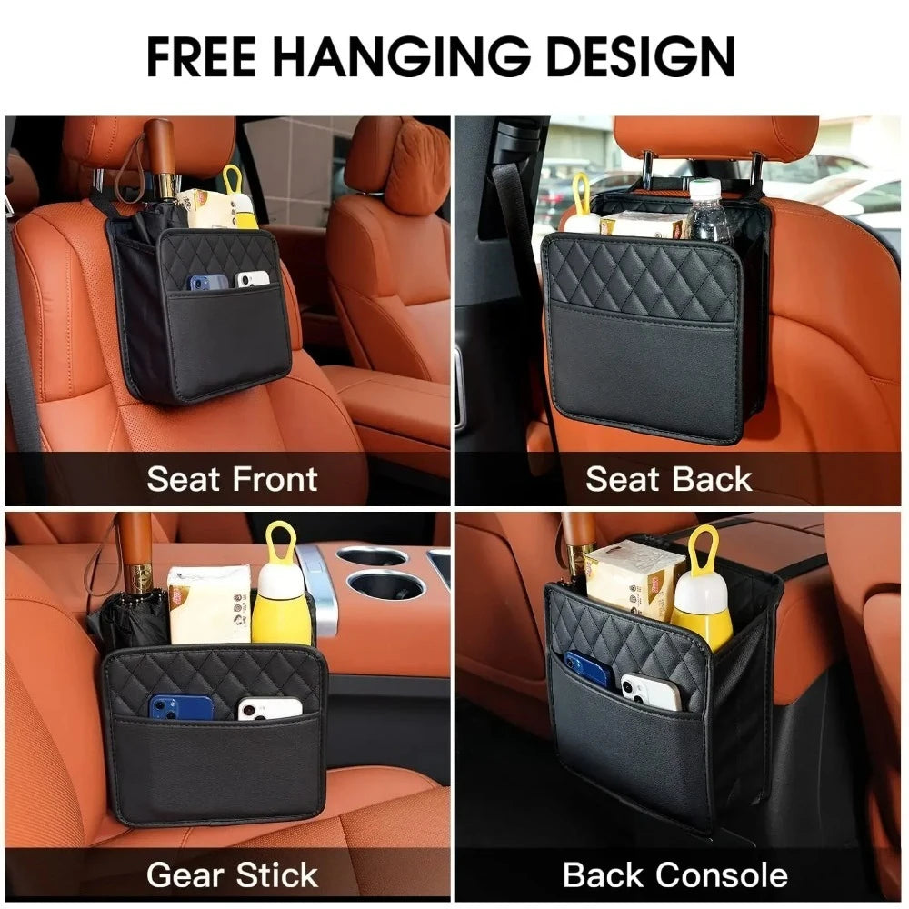 Bolsa multiuso para guardar cadeirinhas de carro, em couro, com bolso para lixo incluso – universal…