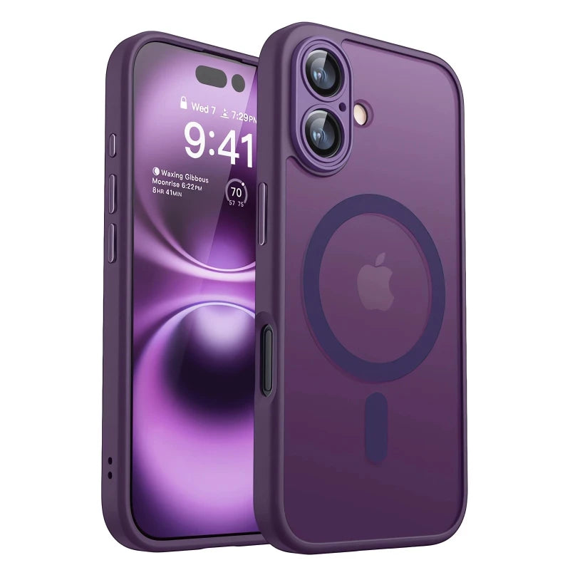Capa magnética de luxo à prova de choque para iPhone 17 Air 16 15 14 13