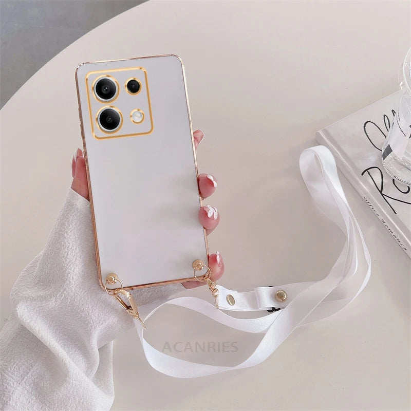 Capa com cordão transversal Poko X6pro M6pro F 6 X 5 para Xiaomi