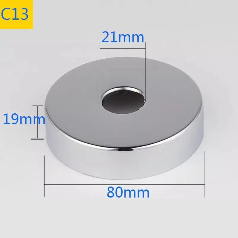 Conector de tubo de água em aço inoxidável (2 peças) 1/2" 3/4" 1" para torneira decorativa