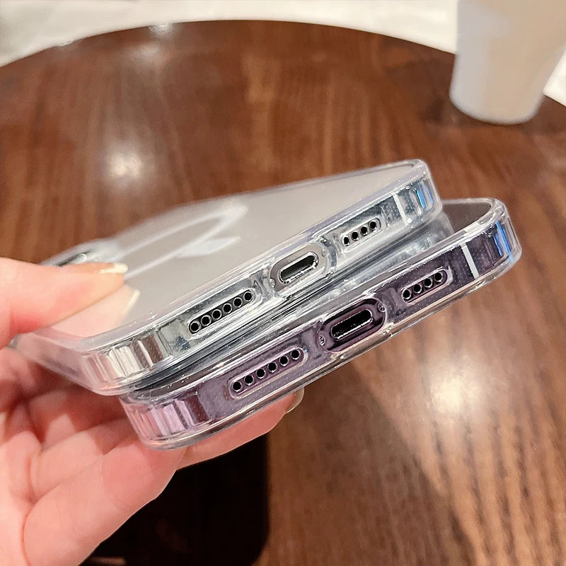 Capa Magnética Transparente com Carregamento Sem Fio Magnético Magesafe para iPhone 11