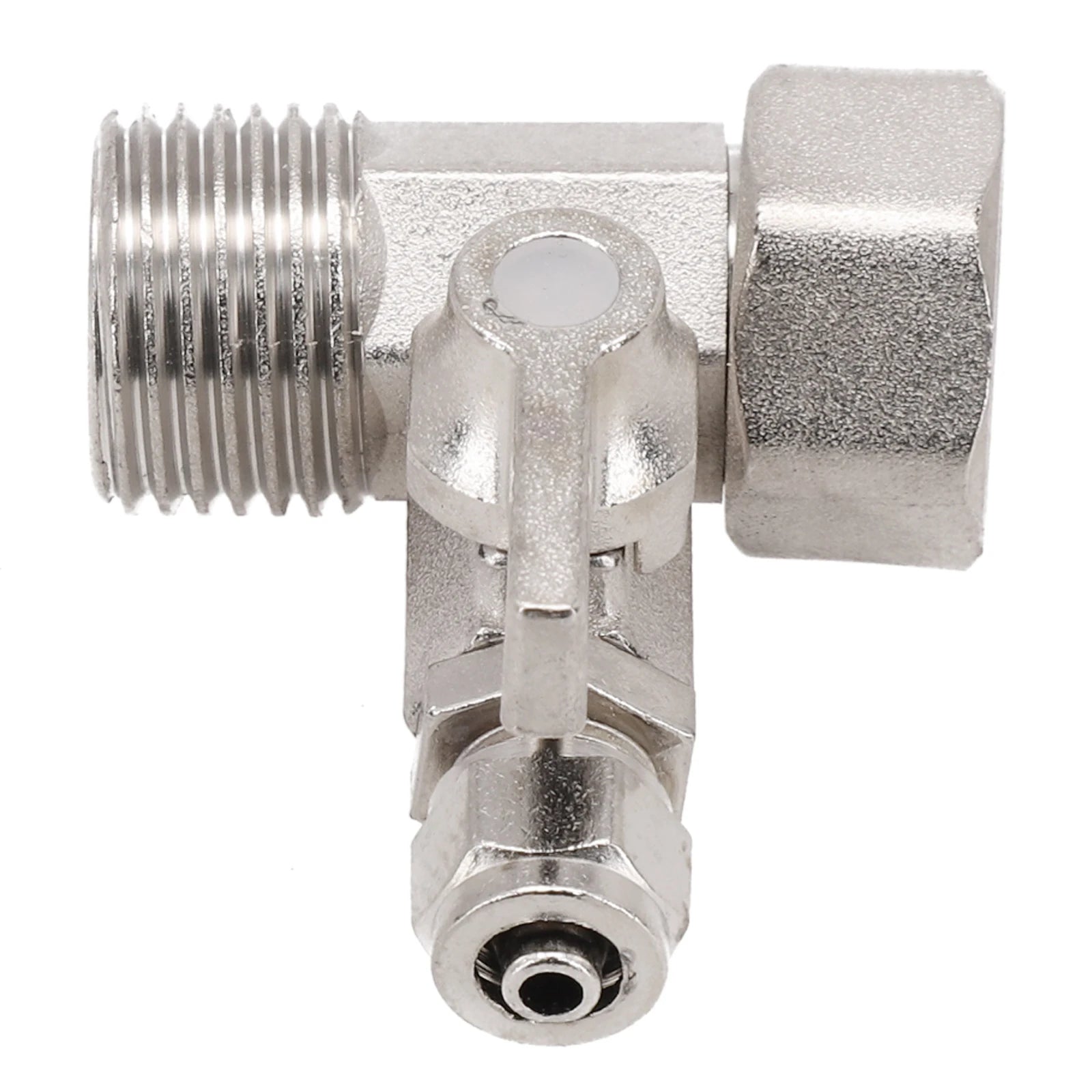 1 Válvula T para Sistema de Osmose Reversa para Adaptador de Água de Alimentação de 1/2" para 1/4" com Válvula de Fechamento