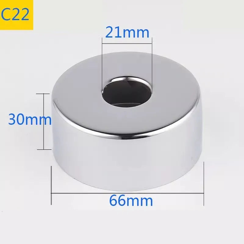 Conector de tubo de água em aço inoxidável (2 peças) 1/2" 3/4" 1" para torneira decorativa