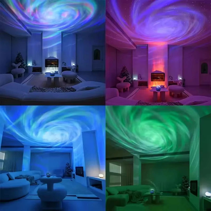 Projetor de luz LED Galaxy, projetor de céu estrelado colorido para quarto, luz noturna