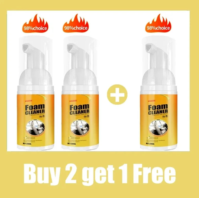 Limpador multiuso em espuma de 30ml para carros, produtos de limpeza automotiva…
