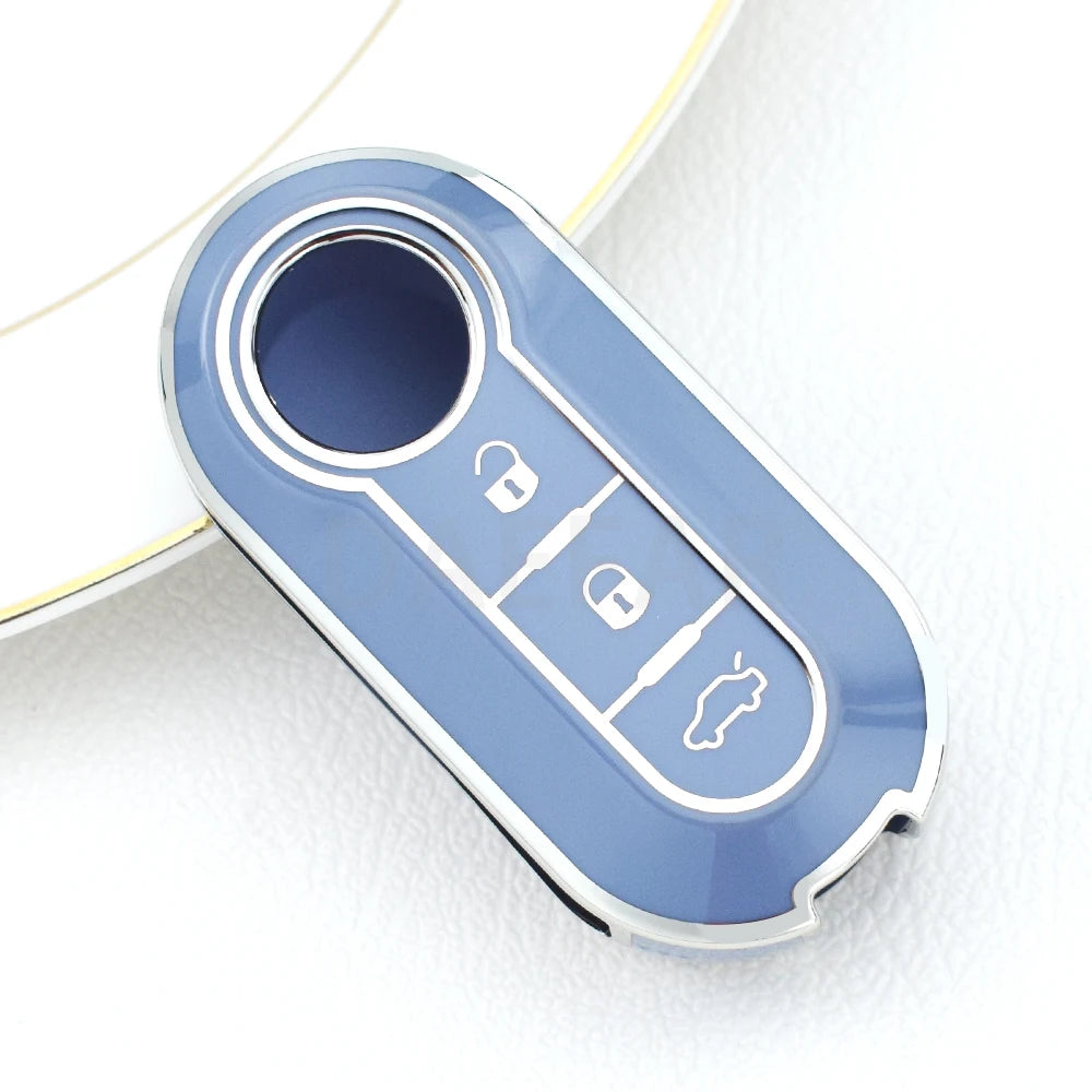 Capa de chave de carro em TPU para Fiat 500 ucato Panda 500L Punto Lancia Musa