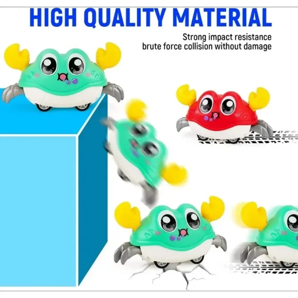 Brinquedo de caranguejo engatinhando para bebês, brinquedo sensorial para bebês que está aprendendo a engatinhar…