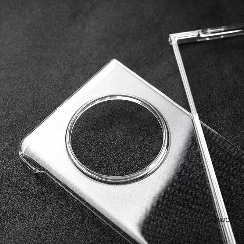 Capa transparente HD para Tecno Phantom V Fold, ultrafina e transparente