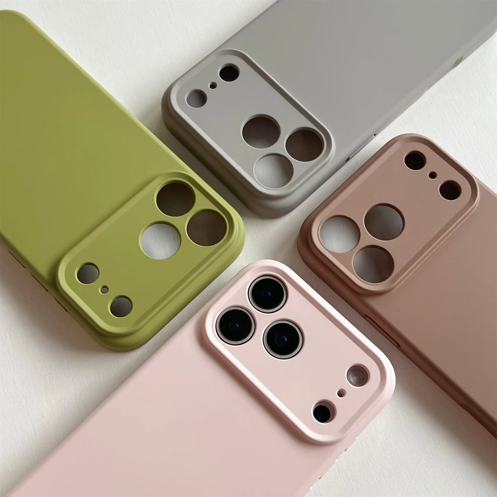 Capa protetora de TPU resistente a impactos para iPhone 17, 16 Pro Max, 17 Air, 16 e 15.